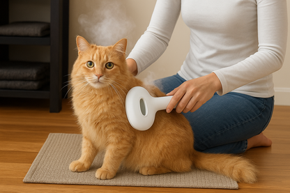 Spazzola a vapore ricaricabile per animali domestici