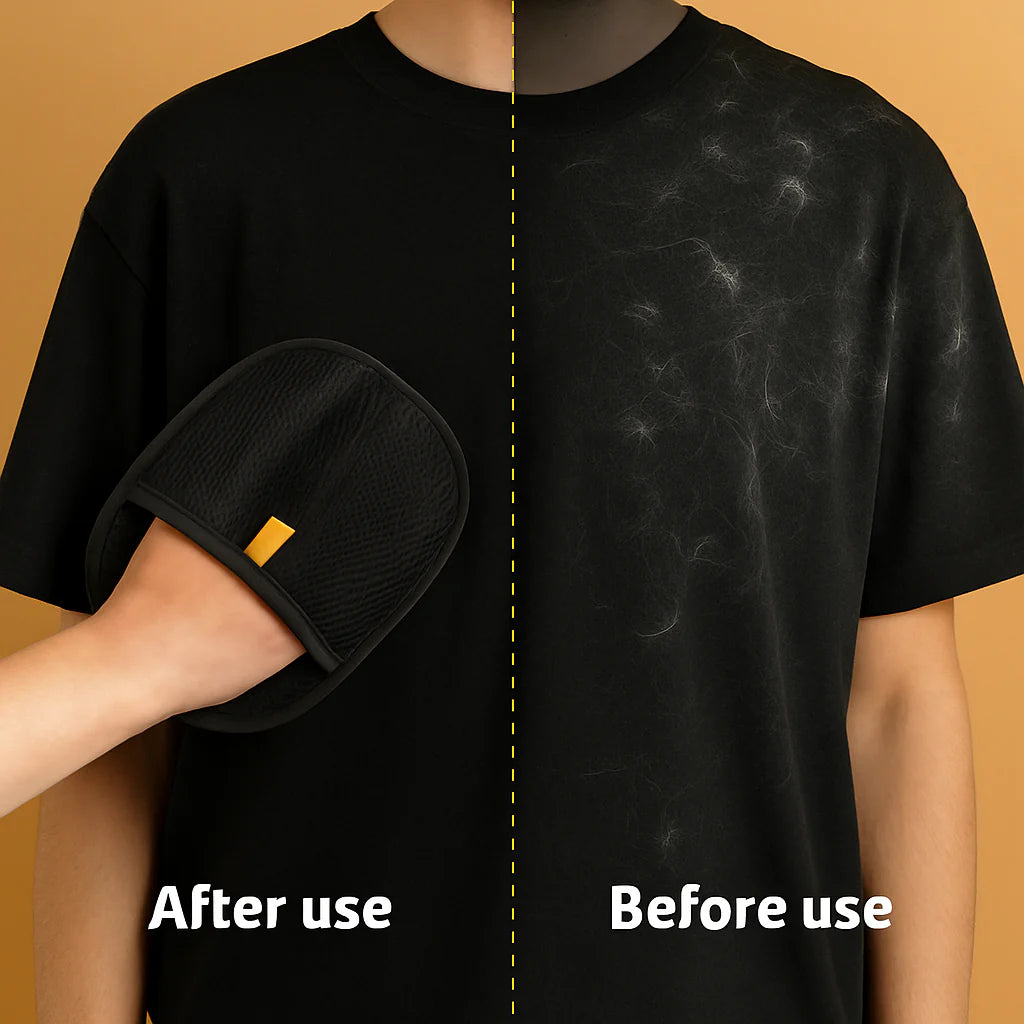 Groomie™ – Coppia Guanto rimuovi peli per animali domestici